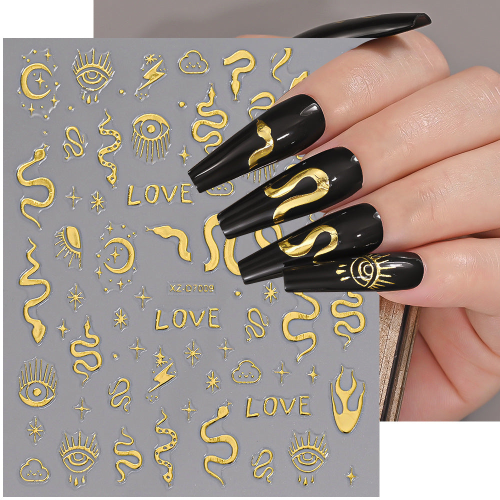 Floral Decorative Nail Art Aufkleber