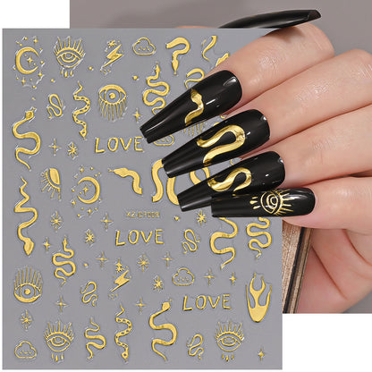 Floral Decorative Nail Art Aufkleber