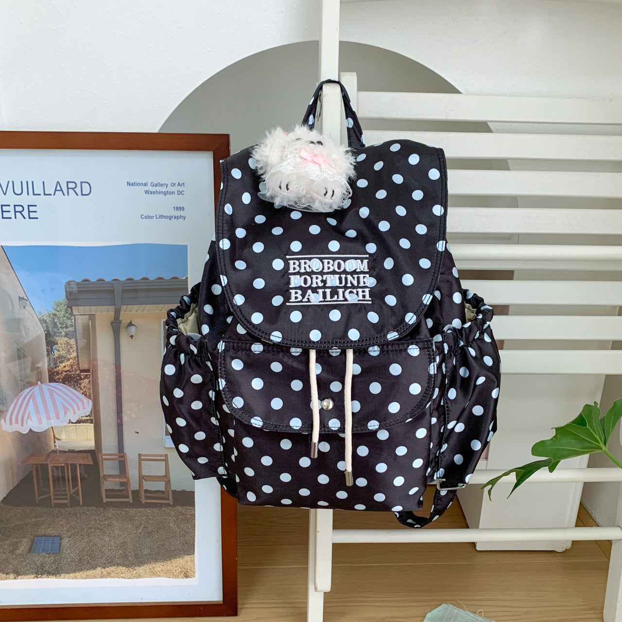 Lustiger gemusterter Rucksack