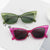 Damen Modische Cat-Eye Sonnenbrille mit hochwertiger Rahmenstruktur Brehn