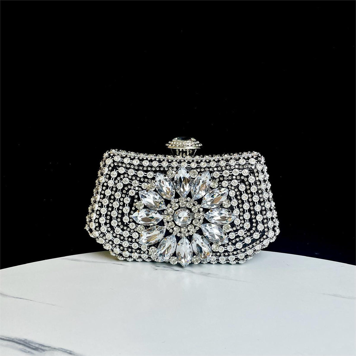 Glänzende Strass Dekorative Clutch