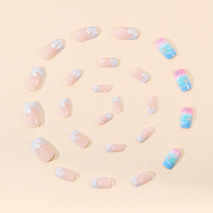 Ozean-inspirierte Gel-Nagelkunst-Erweiterungen Brehn