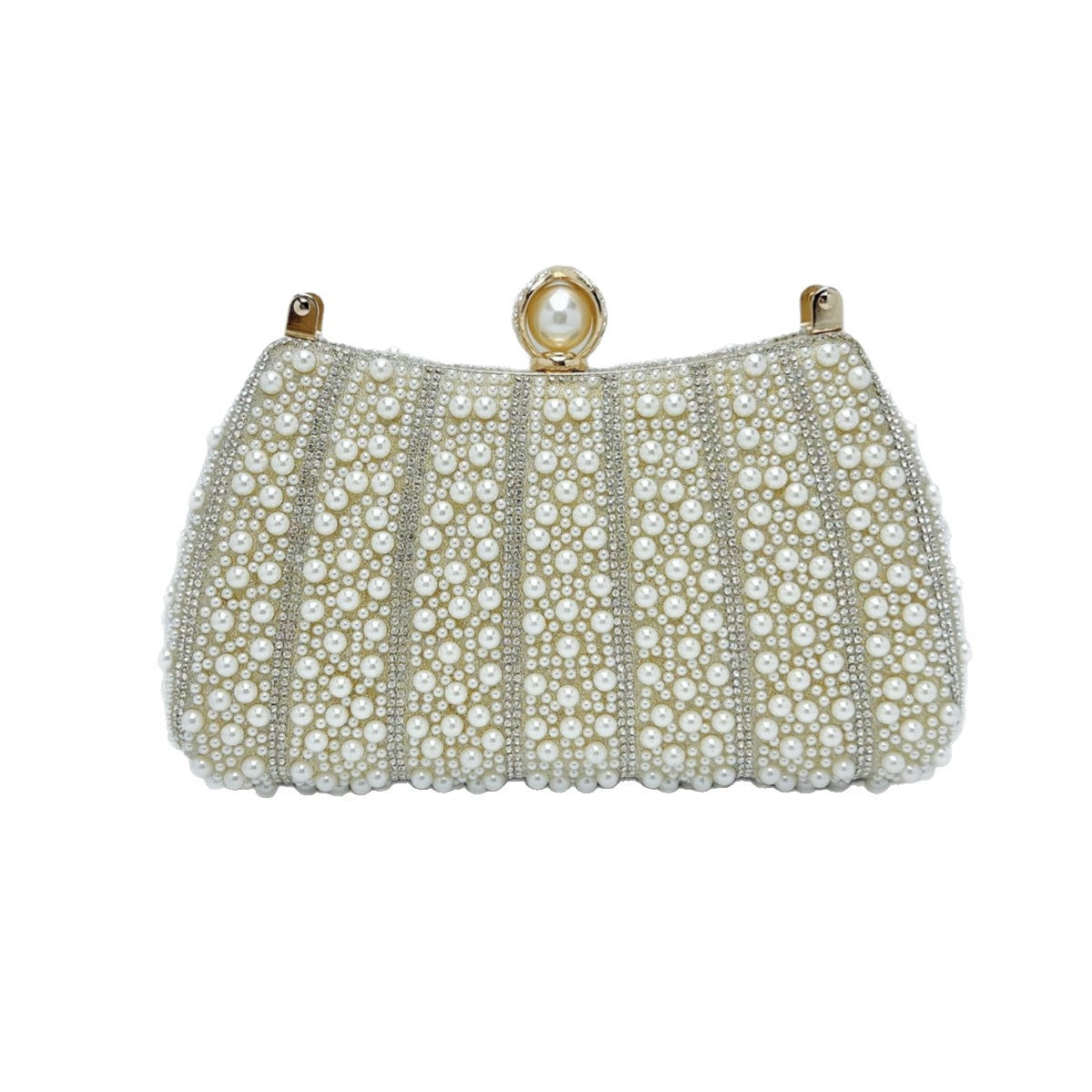 Perlenbesetzte Abend-Clutch