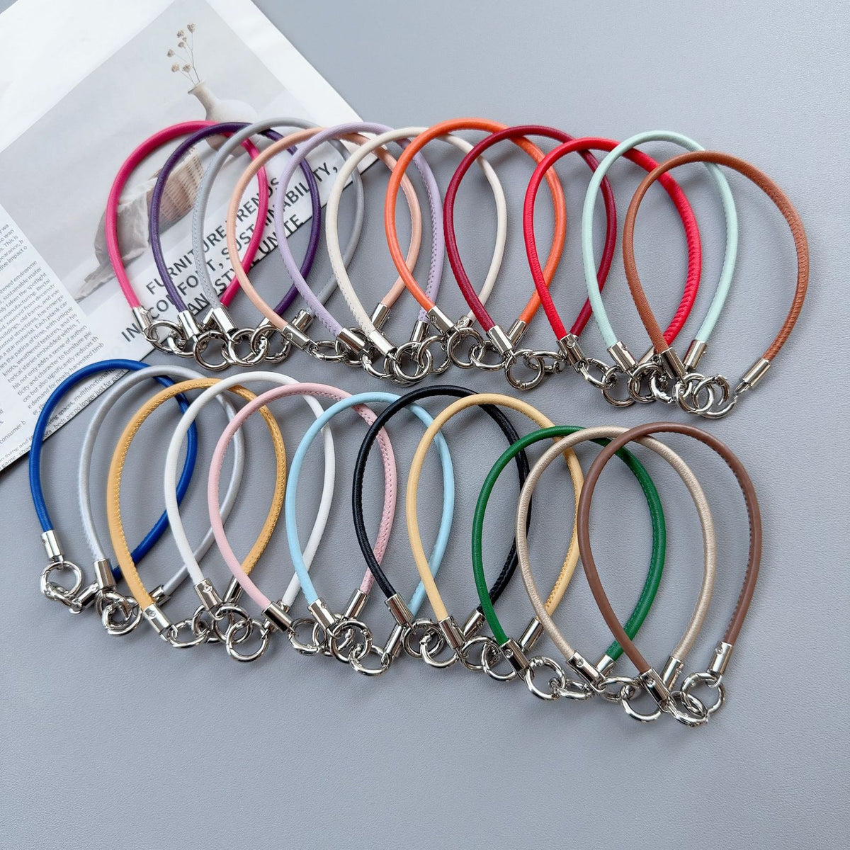 Premium langlebiger Schlüsselband mit Metallclips Brehn