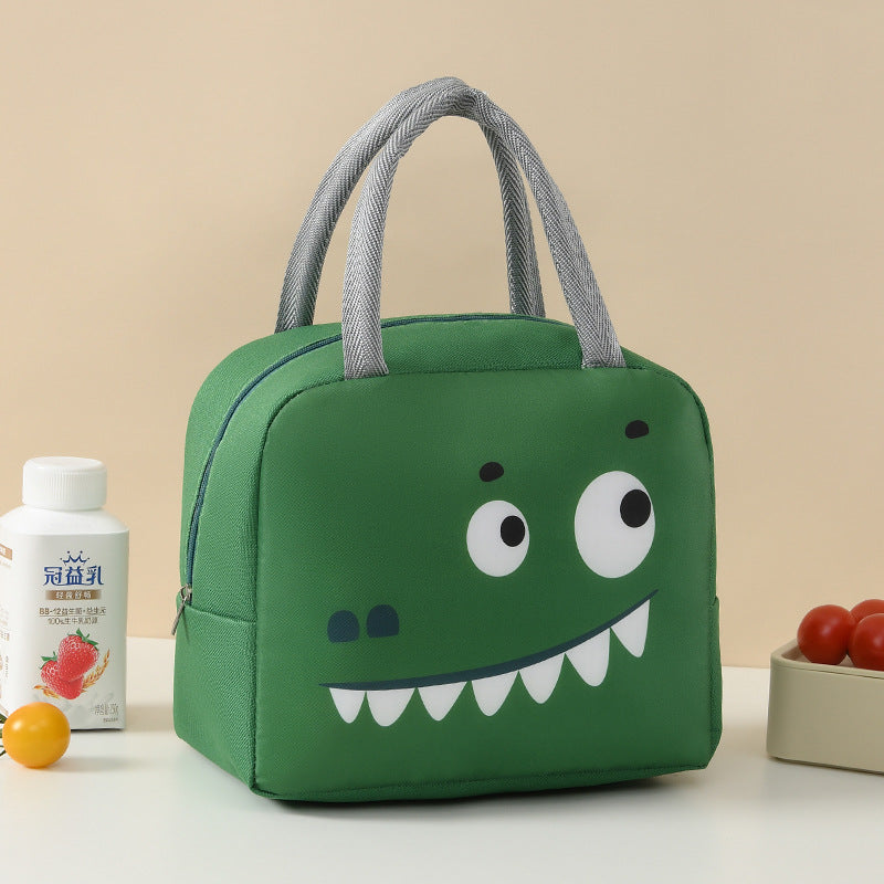 Süße tierische isolierte Lunch-Tasche Brehn