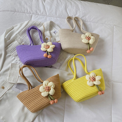 Dekorative Geflochtene Strohtasche Brehn
