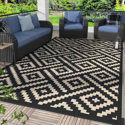 Geometrisch gemusterte Outdoor-Bereichsmatte