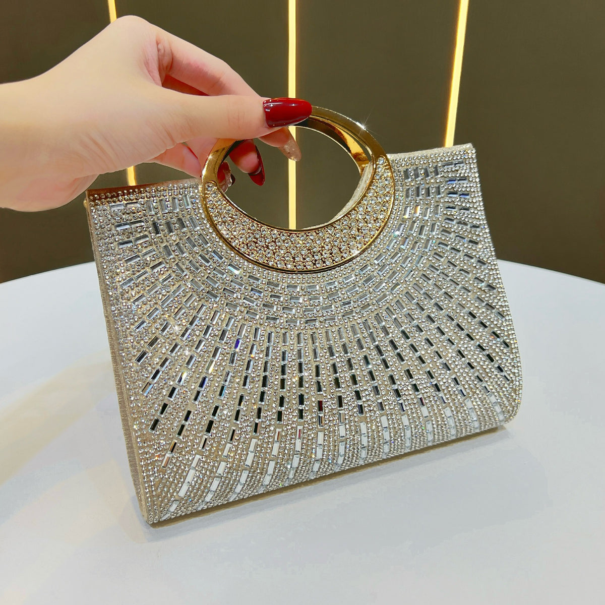 Funkelnde Strass-Abendtasche
