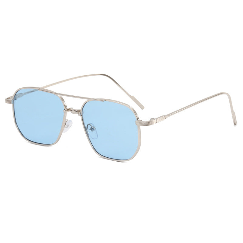 Damen modische geometrische Brille mit elegantem Metallrahmen Brehn