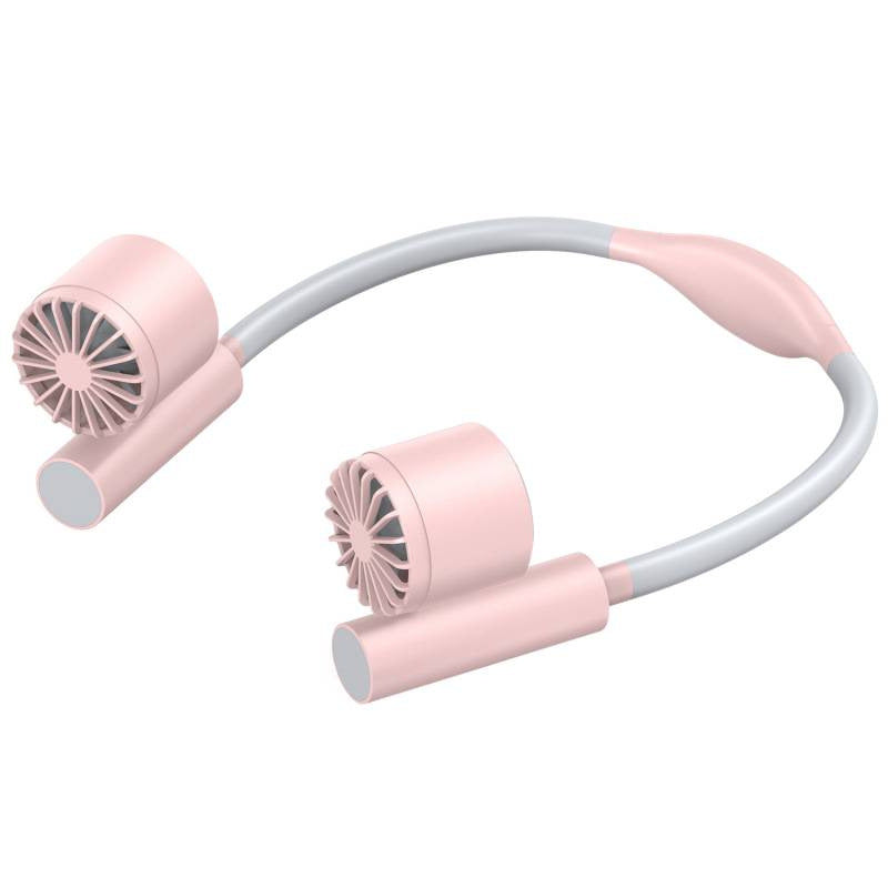 Kühlender, freihändiger, bladeless Nackenventilator mit verstellbarem Schwanenhals und wiederaufladbarem Akku Brehn