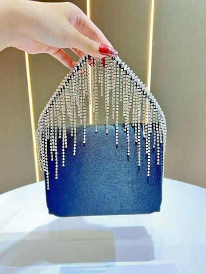 Kristall-verzierte Glam Clutch