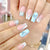 Herz-inspiriertes Press-On Nagelkunst-Set Brehn