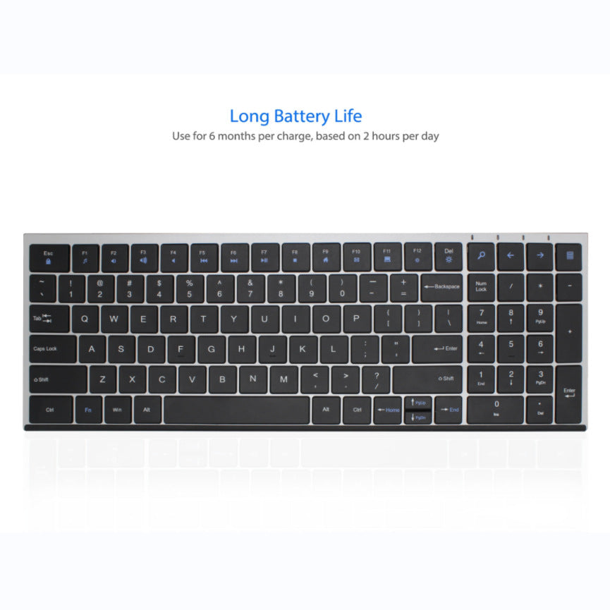 Ultraleichte Kabellose Tastatur mit Langer Akku-Laufzeit Brehn