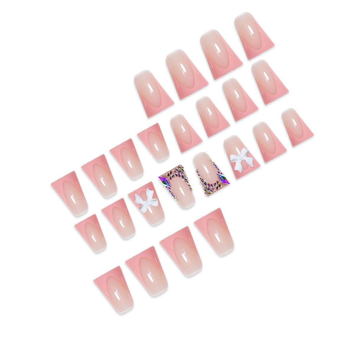 Elegantes Designer Press-On Nail Set Brehn