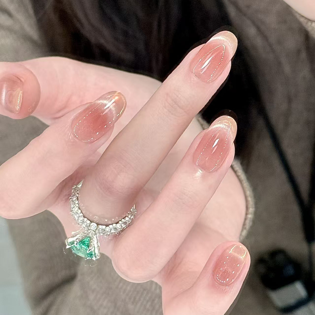 Premium Glitzernde Press-On Nagelerweiterungen Brehn