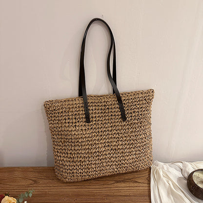Handgewebte Strohtasche