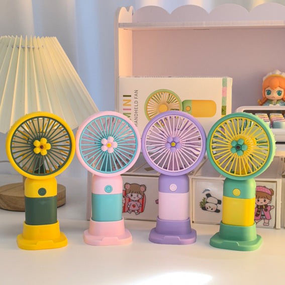 Damen Tragbarer Handventilator mit kreativen Blumendesign Brehn
