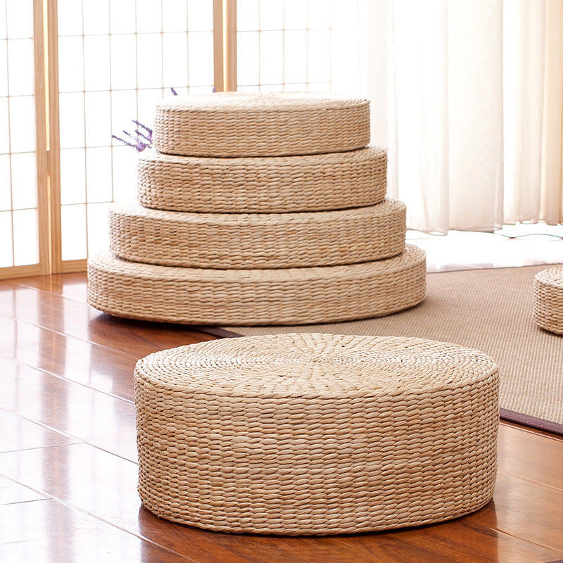 Handgewebter Pouf Im Boho-Stil Brehn