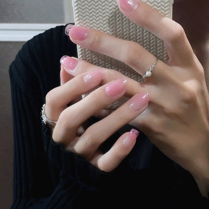 Blumenmuster Press-On Nagelset