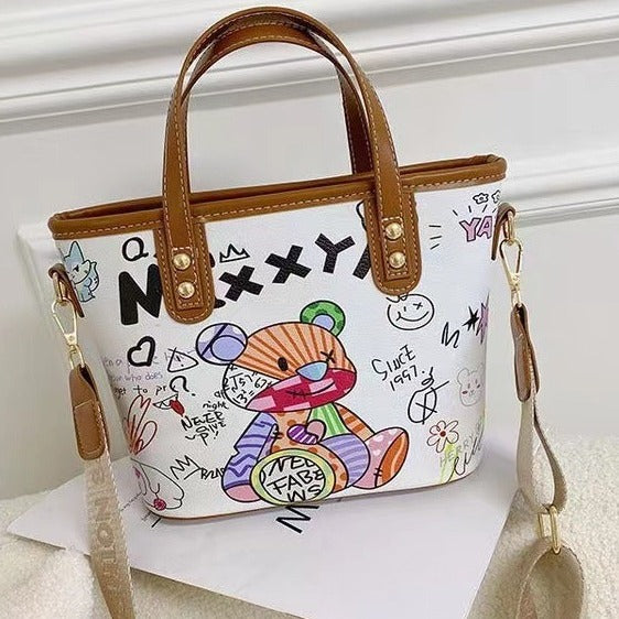Kreative Handtasche Im Bunten Kunststil Brehn