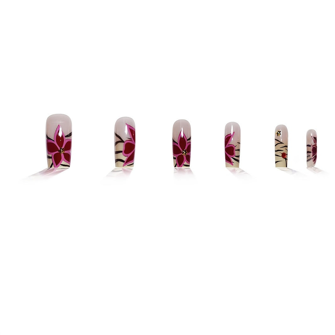 Kreative Florale Nagelverbesserungen Brehn