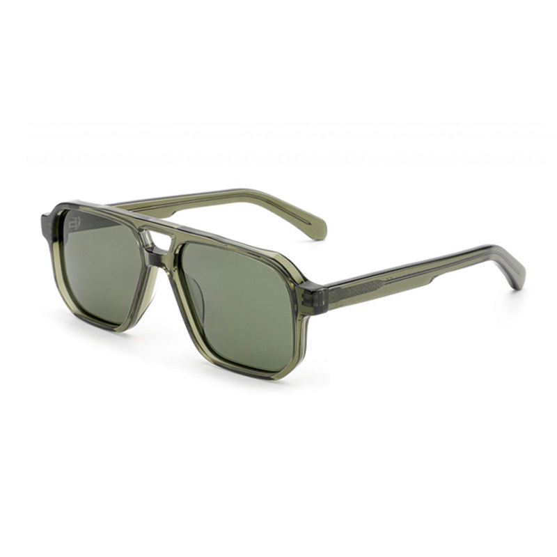 Damen Sonnenbrille im modernen, geometrischen Design mit robustem Rahmen und UV-Schutz Brehn