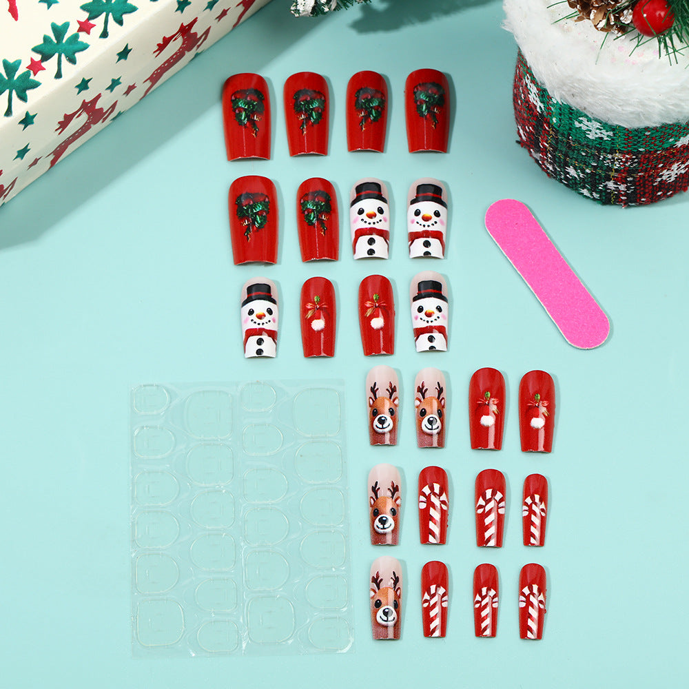 Festliche Kunstnägel im weihnachtlichen Design Brehn