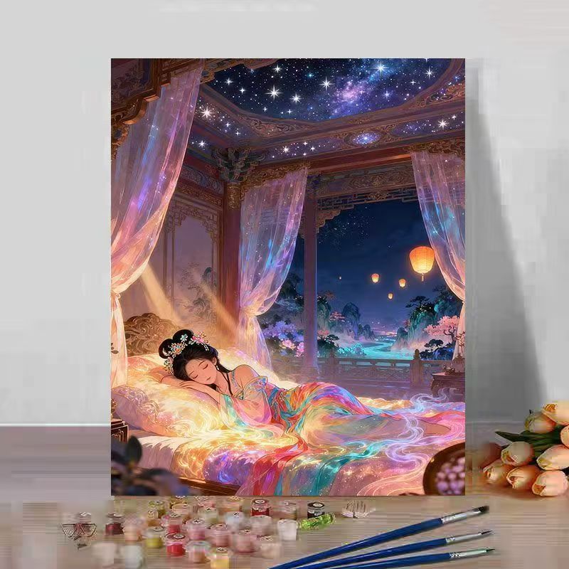 Fantasy Landschaft Malen nach Zahlen Kunstset Brehn