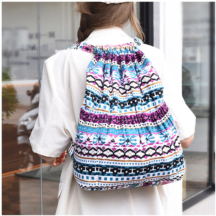 Schnürrzug Elefanten Druck Rucksack Brehn