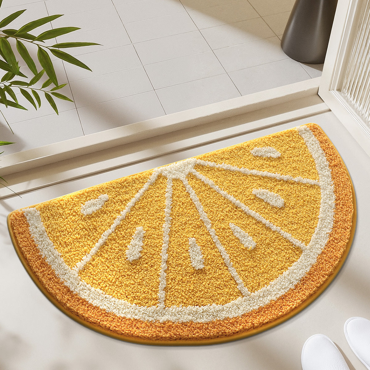 Dekorativer Zitronenförmiger Teppich für die Home Decor