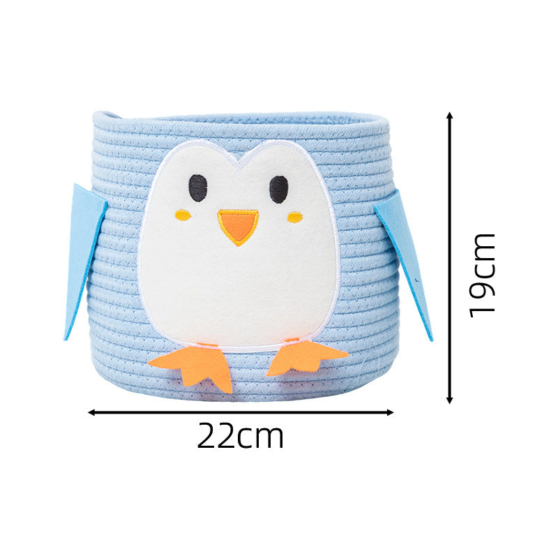 Verspielt Aufbewahrungskorb im Pinguin-Design