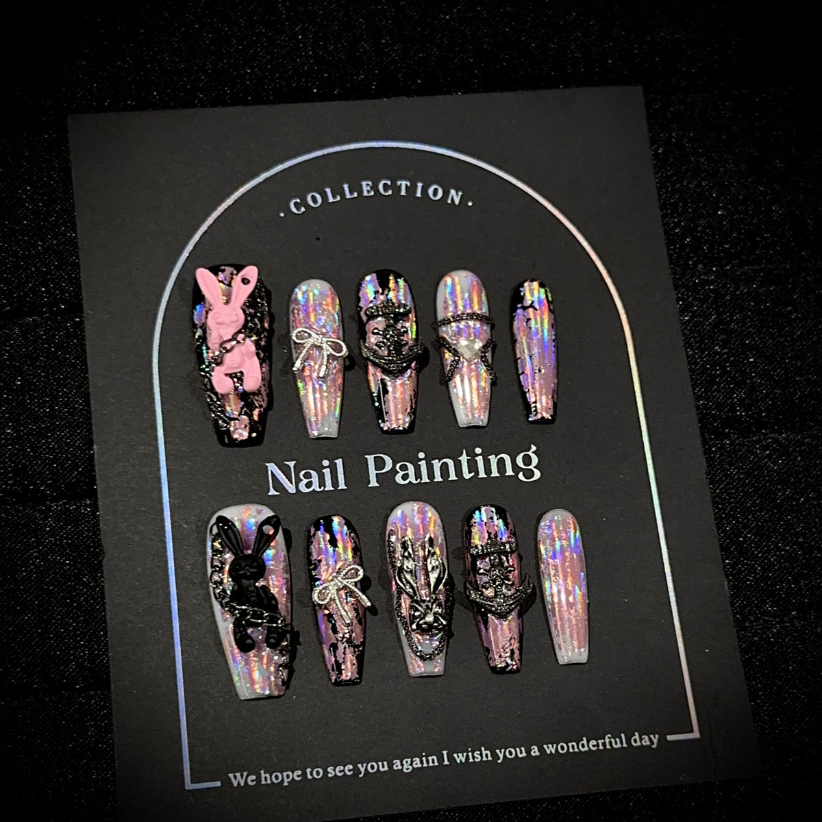 3D Themen Press-On Nagel Kunst Set