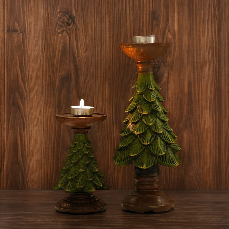 Dekorative Kerzenhalter mit Tannenbaum-Design Brehn