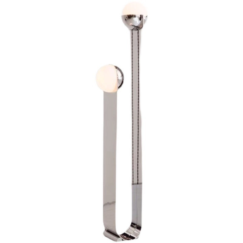 Moderner minimalistischer Stehlampe mit doppelten Globus