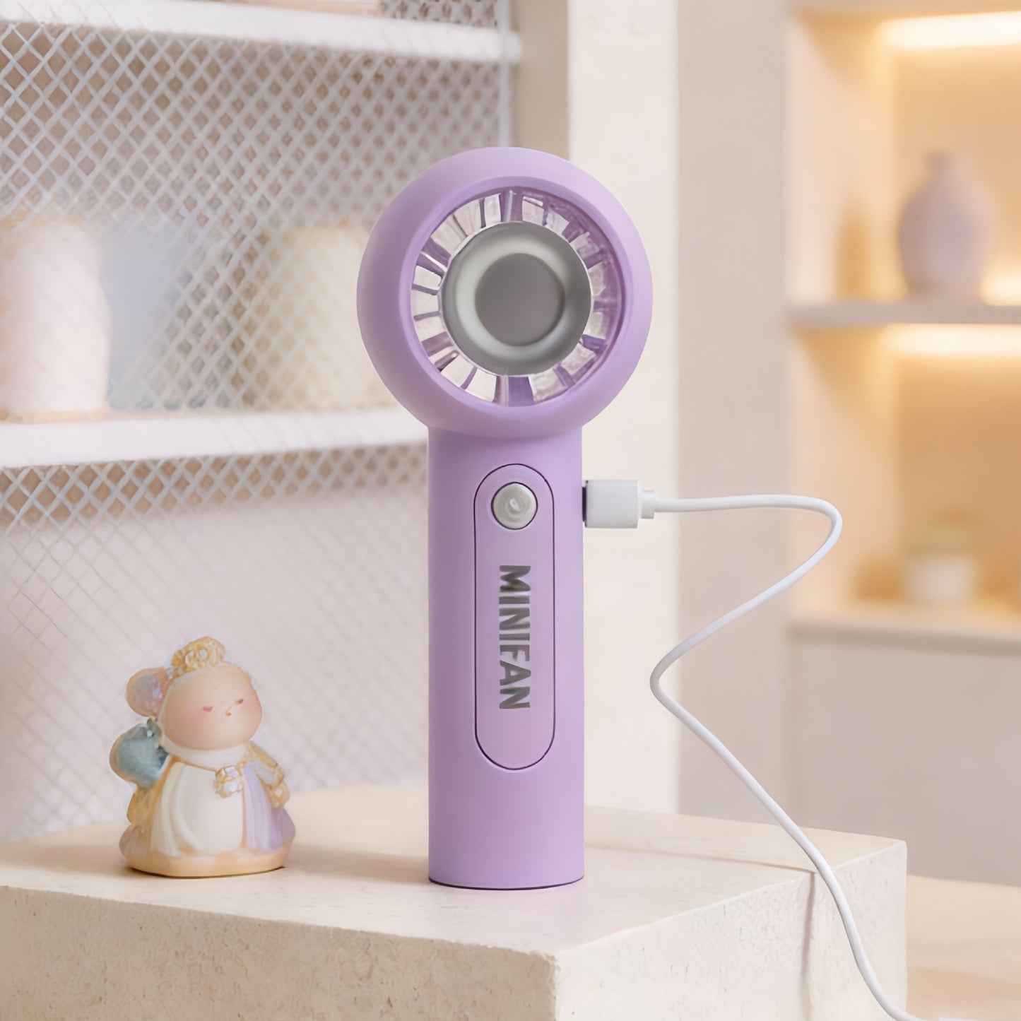Damen Tragbarer USB Mini-Ventilator mit innovativem Design Brehn