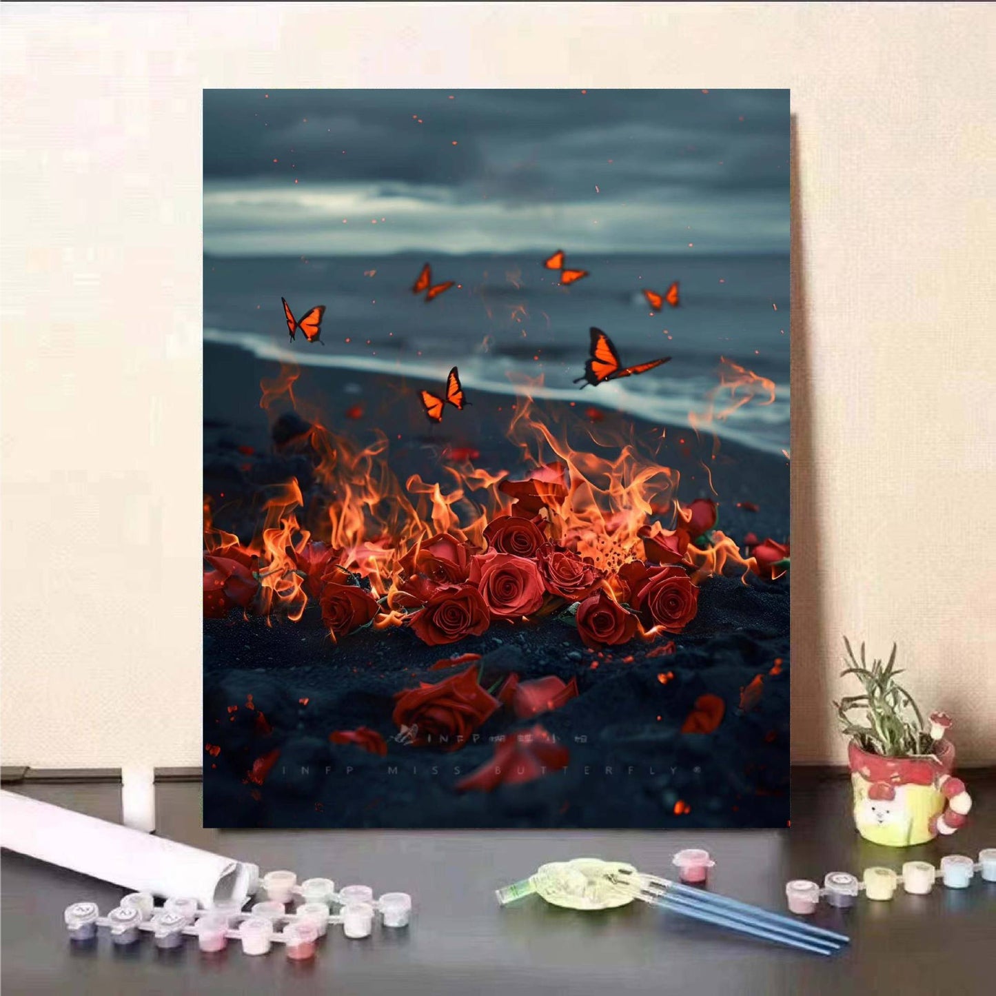 Floral Fantasy Malen nach Zahlen Wandkunst Brehn