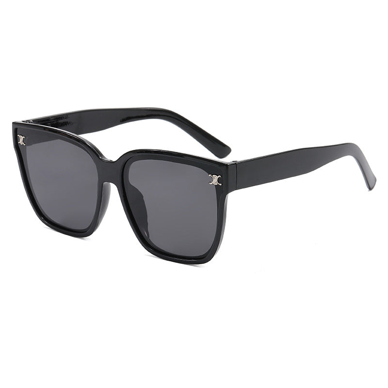 Damen Modische oversized Sonnenbrille mit rautenförmigen Gläsern Brehn