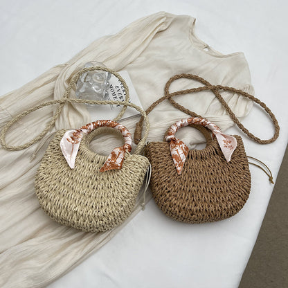 Handgefertigte Geflochtene Strohtasche