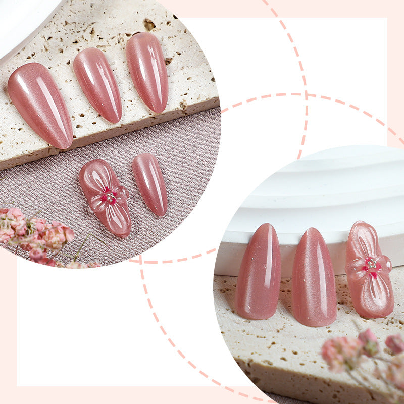 Premium Floral Decorative Press-On Nail Set Brehn