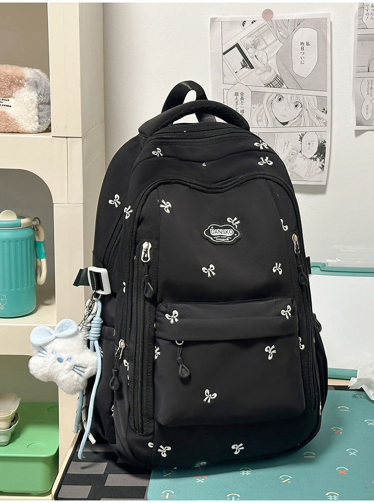 Gestickter Multi-Fach Freizeit-Schulrucksack