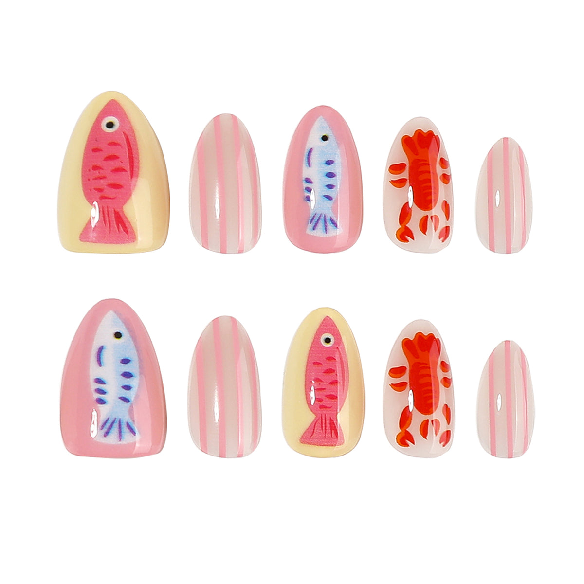Kunstvolle Nagelkunst im maritimen Design Brehn