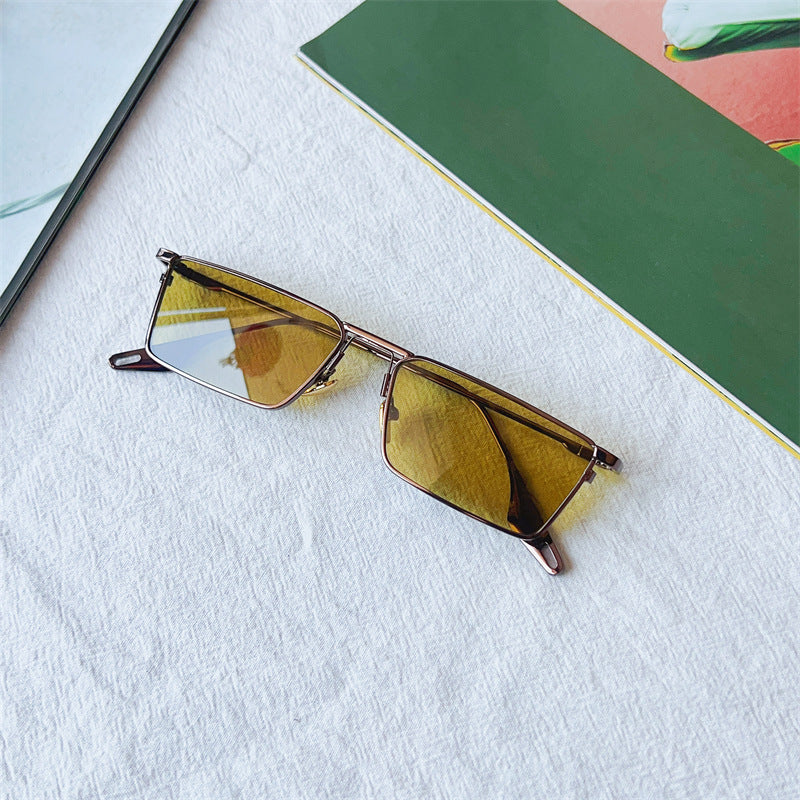 Modebewusste geometrische Fassung Sonnenbrille Brehn