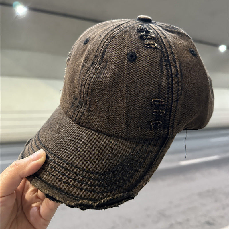 Damen Distressed Denim Baseball Cap Brehn 1784084028