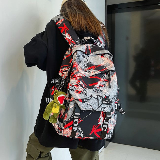 Stylischer Grafikdruck-Rucksack Brehn