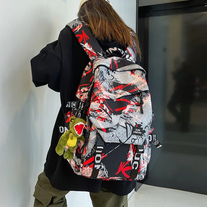 Stylischer Grafikdruck-Rucksack Brehn