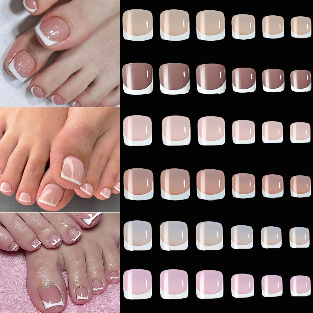 French Tip Gel Fußnagel Set Brehn
