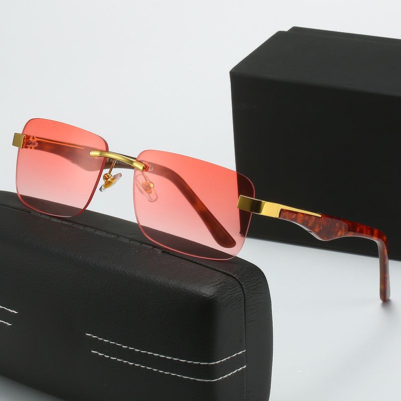Damen modische Halbrahmenbrille mit elegantem Metall- und Kunststoffmix Brehn