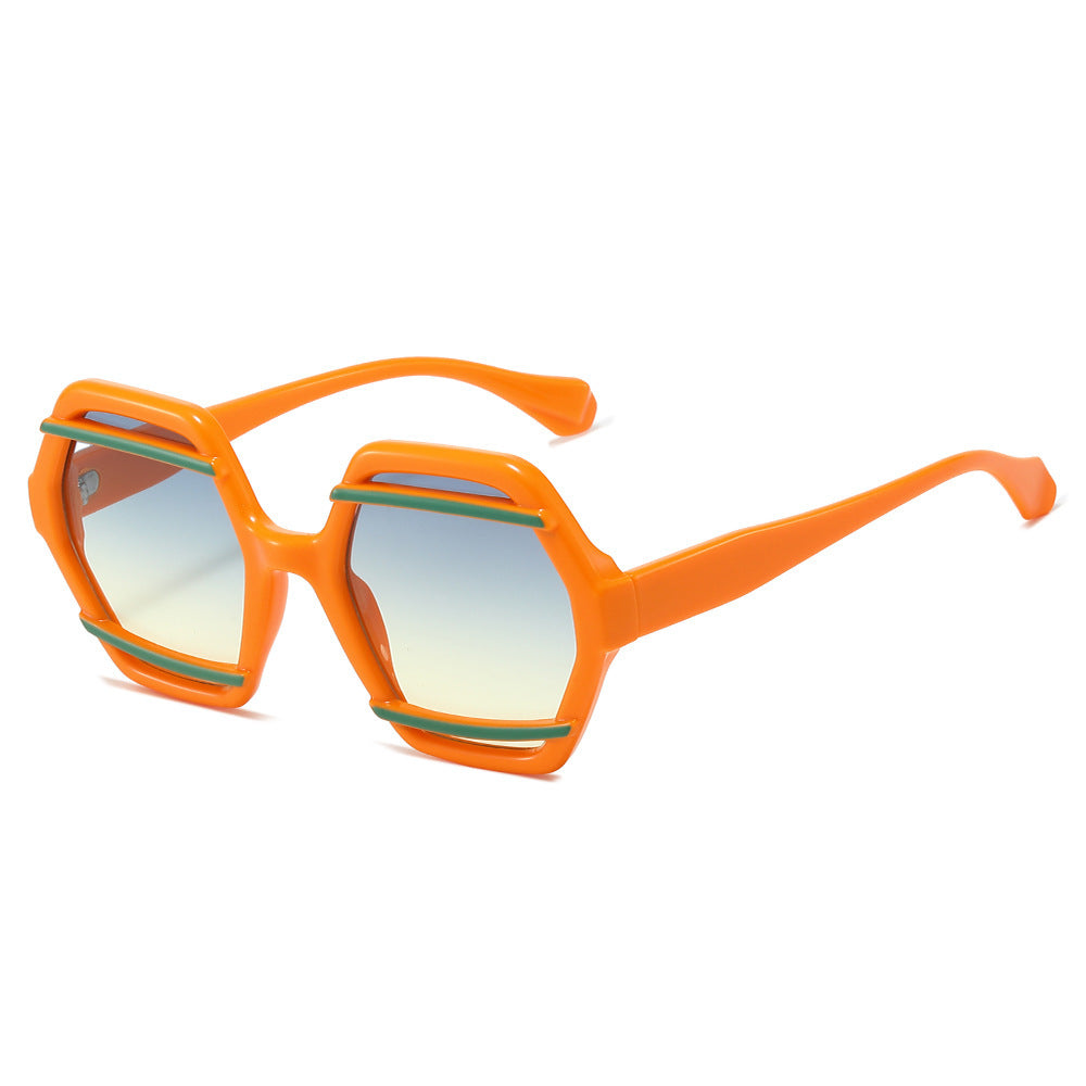 Oversized geometrische Sonnenbrille Brehn