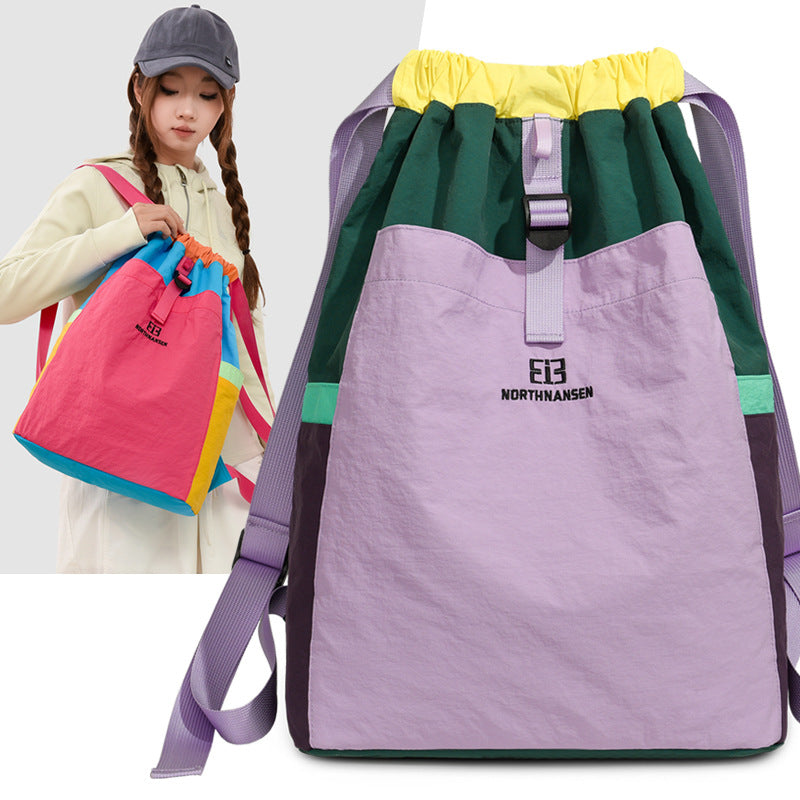 Bunter Kordelzug-Rucksack Brehn