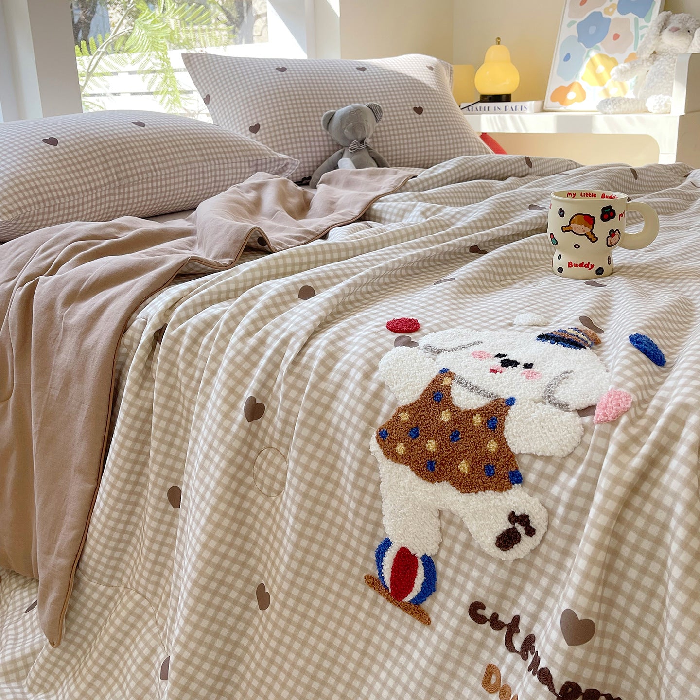 Damen Kuscheldecke mit niedlichem Bärenmotiv Brehn